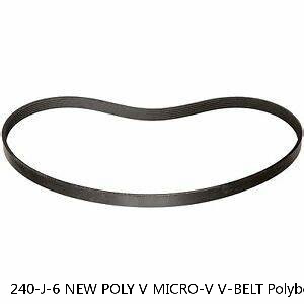 240-J-6 NEW POLY V MICRO-V V-BELT Polybelt 240J6 PolyV Black Rubber Belt